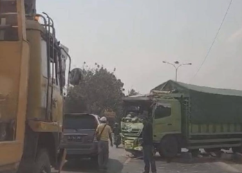 Kecelakaan di Ruas Jalan Soekarno-Hatta Bypass Bandar Lampung