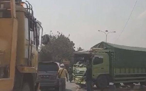 Kecelakaan di Ruas Jalan Soekarno-Hatta Bypass Bandar Lampung