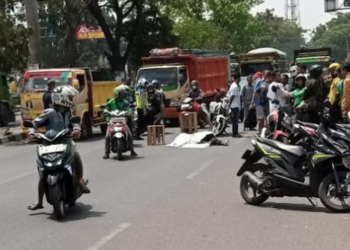 Kecelakaan Maut di Jalan Transyogi, Cileungsi, Seorang Ibu-ibu Tewas Terlindas Truk