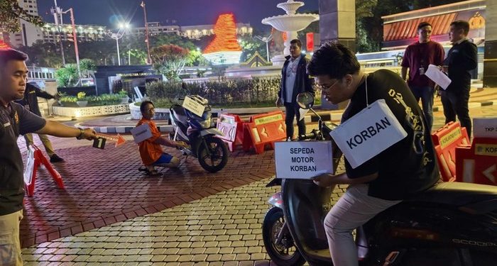 Prarekonstruksi kasus pembunuhan artis Sandy Permana dilakukan, apa yang terjadi?