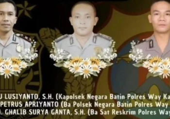 Polri Autopsi Jenazah 3 Anggota Gugur Saat Grebek Sabung Ayam di Lampung