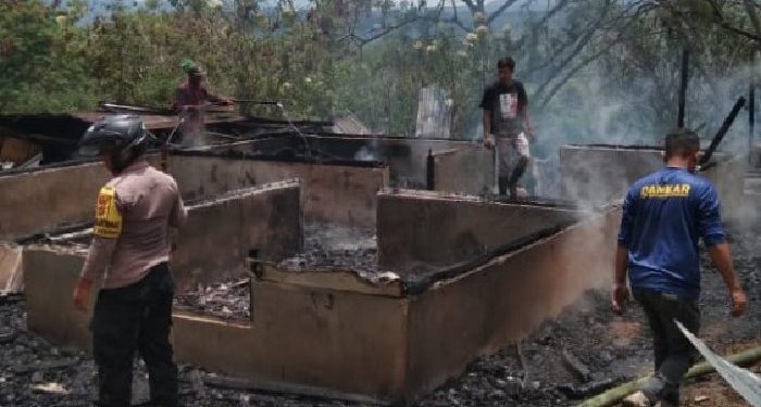 Kebakaran Hebat Melanda Desa Amor, Ratusan Warga Tergusur di Bener Meriah