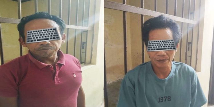 Gagal Beraksi di Malam Hari, Dua Pencuri Sawit di Pelalawan Diciduk Warga Kelompok Tani dan Diserahkan ke Polisi