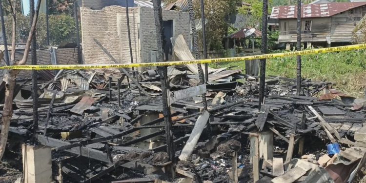 Tiga Unit Rumah Warga di Langsa Hangus, Diduga Kuat Akibat Korsleting Listrik
