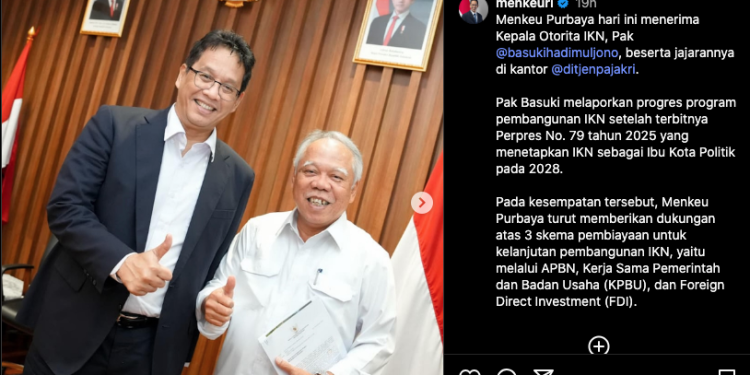 Menkeu Purbaya Dukung IKN Jadi Ibu Kota Politik, Siapkan Tiga Skema Pembiayaan