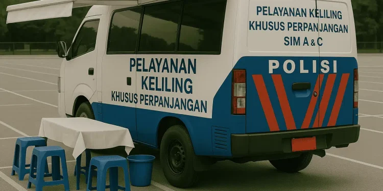 Layanan SIM Keliling Hari Ini Diperpanjang