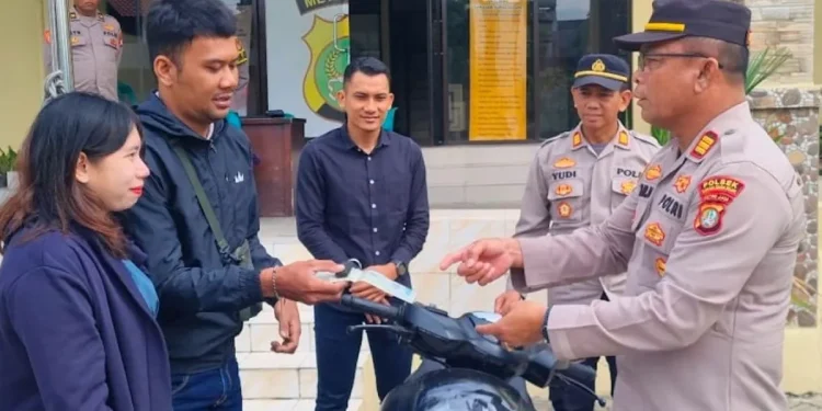 Motor Warga Pademangan yang Digelapkan Saudaranya Berhasil Dikembalikan Polisi